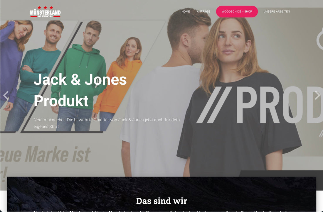 Unsere Hauptseite "Münsterland Merch" ist online !!!